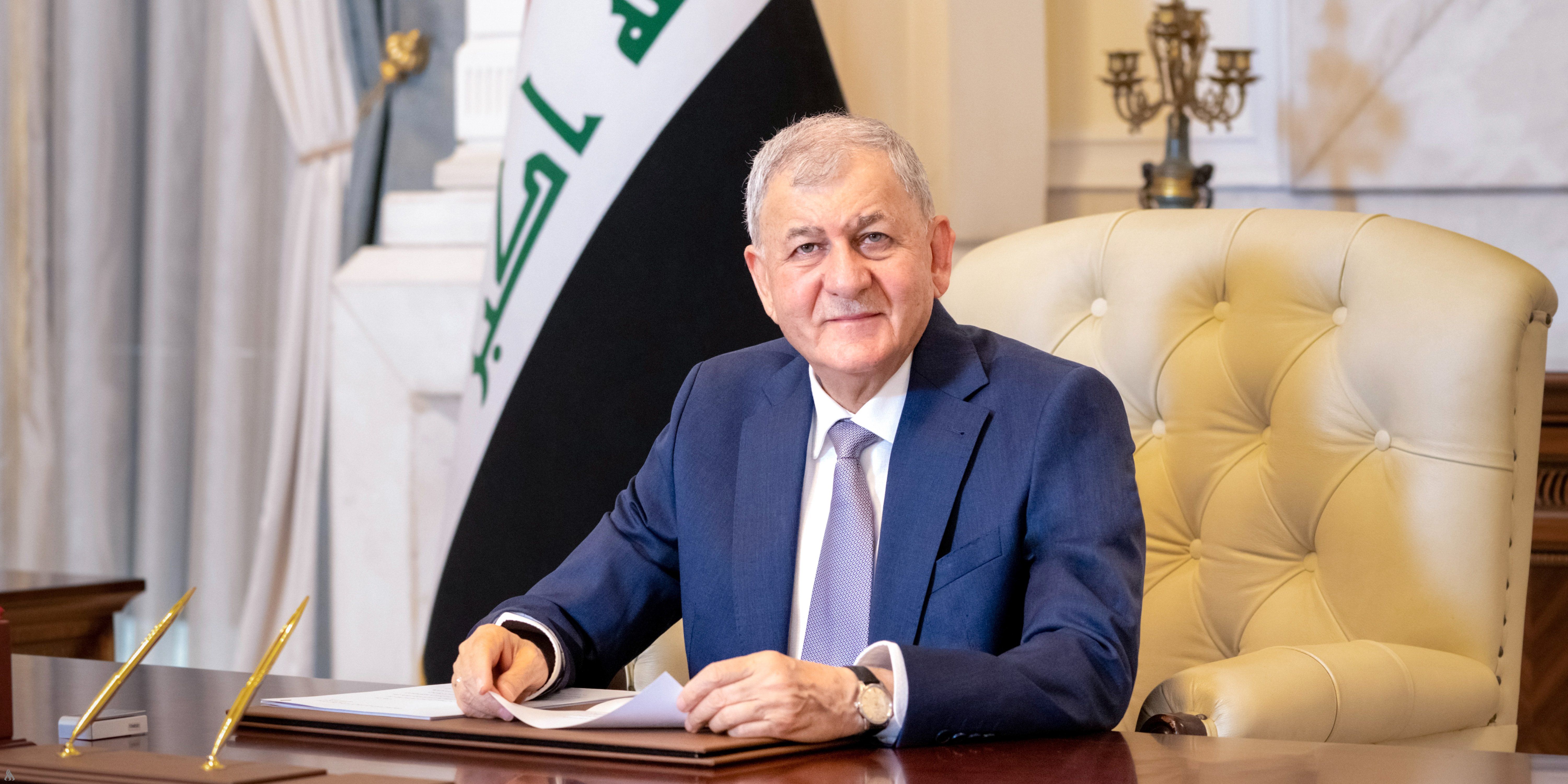 الرئيس العراقي عبد اللطيف جمال رشيد (واع)