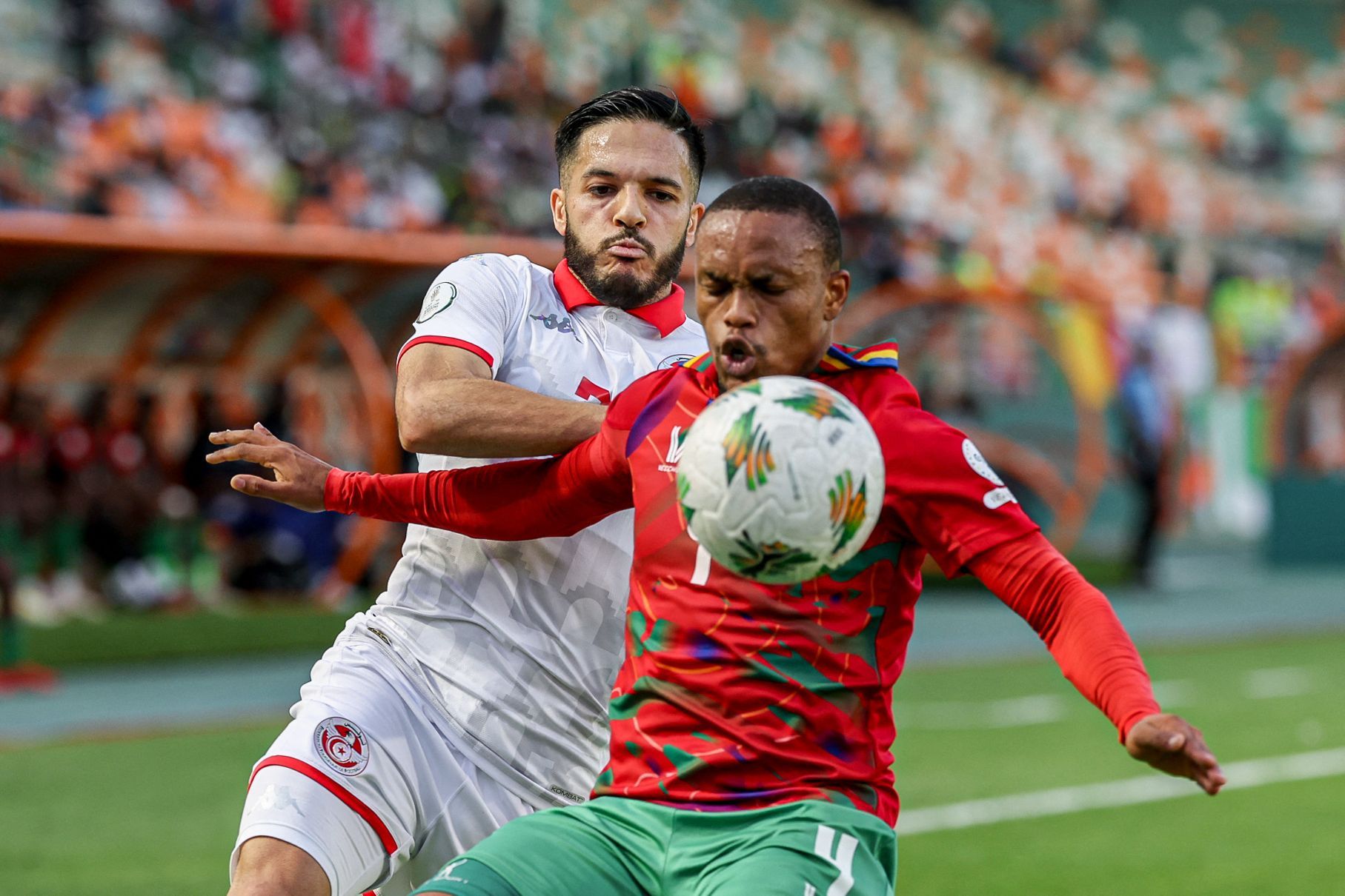 الشوط الثاني مباراة تونس وناميبيا في تصفيات كأس العالم 2026 وترتيب المجموعة الان