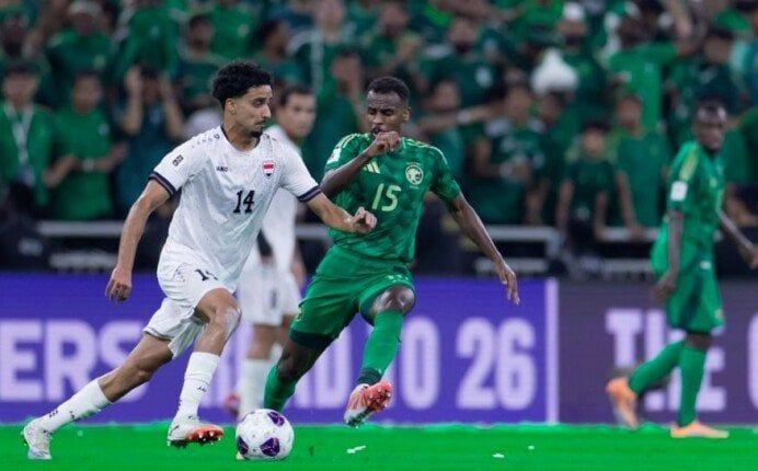 السعودية تتعادل مع العراق وتحجز مقعدها في كأس العالم 2026 السعودية تتعادل مع العراق وتحجز مقعدها في كأس العالم 2026