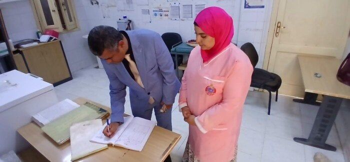 بسبب التغيب عن العمل.. وكيل «صحة المنيا» يحيل طبيبة للتحقيق خلال جولة مفاجئة بسبب التغيب عن العمل.. وكيل «صحة المنيا» يحيل طبيبة للتحقيق خلال جولة مفاجئة