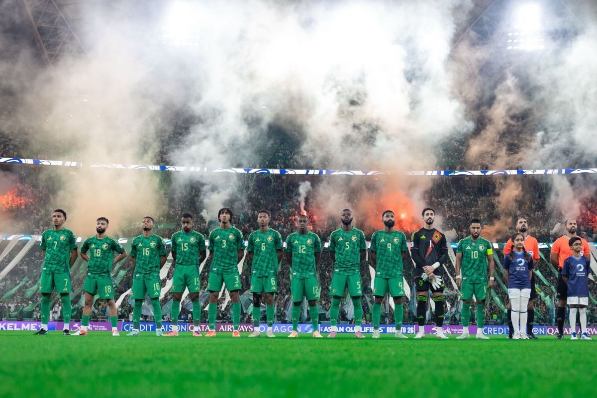 منتخب السعودية يتأهل إلى كأس العالم 2026. (حساب منتخب السعودية على إكس)