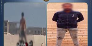 ضبط شخص يثير الرعب ويعتدى على السيارات بمرسى مطروح - تواصل نيوز