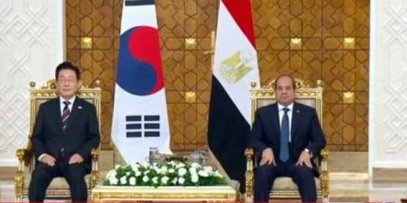 الرئيس السيسي ورئيس كوريا الجنوبية يشهدان توقيع اتفاقيات التعاون المشترك - تواصل نيوز