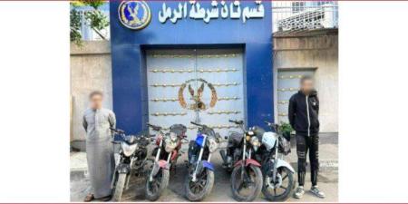نفذوا 4 وقائع.. سقوط عصابة سرقات الدراجات النارية بالإسكندرية - تواصل نيوز
