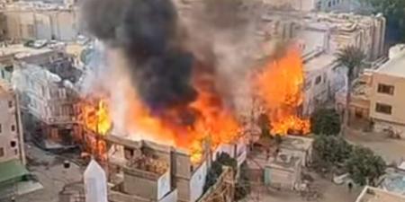 الحماية المدنية تستعين بسيارات مياه الشرب والصرف لإخماد حريق ستوديو مصر.. صور - تواصل نيوز