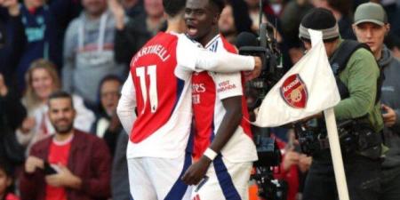 «سـاكا» يقود الهجوم.. تشكيل آرسنال لمباراة أستون فيلا في الدوري الإنجليزي - تواصل نيوز