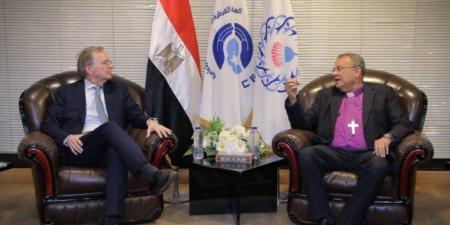 حوار ديني ومجتمعي.. لقاء بين الطائفة الإنجيلية ومفوض الحكومة والسفير الألماني بالقاهرة - تواصل نيوز