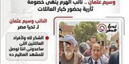 بعد إنهاء خصومة الهرم.. النائب وسيم كمال: إنهاء خصومة حميدة وعبد الظاهر بالهرم انتصار للمحبة والسلم المجتمعي - تواصل نيوز