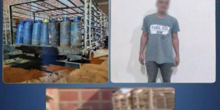 ضبط صاحب جراج لبيعه إسطوانات الغاز بدون تصريح في الجيزة - تواصل نيوز