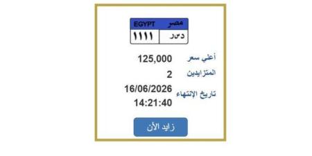 «مرور مصر» تطرح التزايد على لوحة سيارة مميزة.. اعرف الخطوات - تواصل نيوز