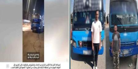 ضبط قائدي «ميني باص» بتهمة السير عكس الاتجاه بالتجمع الأول - تواصل نيوز