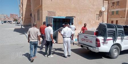 حملات مكثفة لرفع الإشغالات المخالفة بأسواق مرسى مطروح - تواصل نيوز