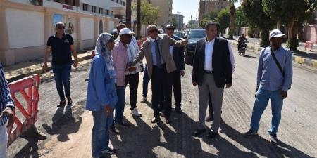 محافظ الأقصر يتفقد أعمال الرصف ورفع كفاءة الطرق بشوارع المدينة - تواصل نيوز