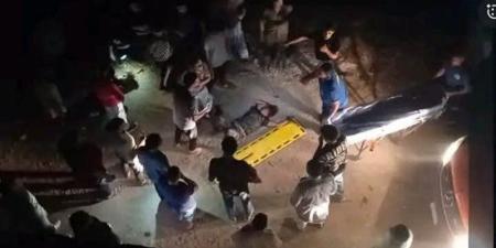 إصابة شابين سقطا بدراجة نارية من أعلى كوبري الطريق الجديد السنطة - طنطا (صور) - تواصل نيوز