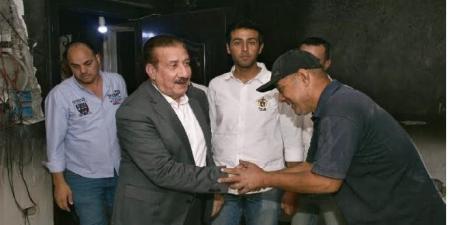 محافظ بورسعيد يتابع ميدانيًا أعمال إعادة تأهيل منزل سيدة تضررت من حريق منزلها - تواصل نيوز