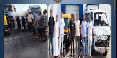 بسبب تلفيات ورشة.. تفاصيل ضبط سائقي "عكس الاتجاه" في الشرقية - تواصل نيوز