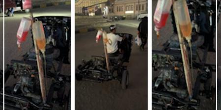 "توك توك بالمحلول"، أغرب مركبة تسير بشوارع المنوفية تثير الدهشة (فيديو) - تواصل نيوز