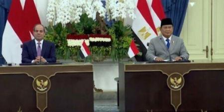 الرئيس السيسي ونظيره الإندونيسي يشهدان توقيع عدد من مذكرات التفاهم بين البلدين - تواصل نيوز