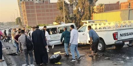 إصابة 5 أشخاص في حادث تصادم بالقليوبية - تواصل نيوز