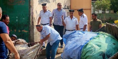 محافظة الجيزة تنفذ حملات مكبرة على مخازن الفرز والخردة بأوسيم والطالبية - تواصل نيوز