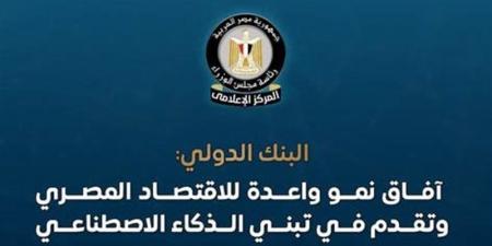 الوزراء: البنك الدولي يرفع توقعاته لنمو الاقتصاد المصري إلى 5.1% - تواصل نيوز