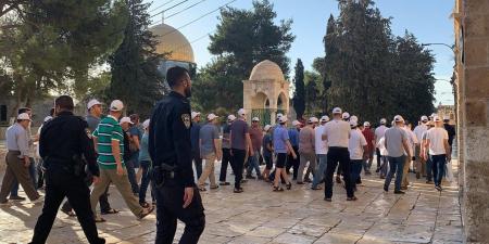 مستعمرون يقتحمون المسجد الأقصى بحماية قوات الاحتلال الإسرائيلي - تواصل نيوز