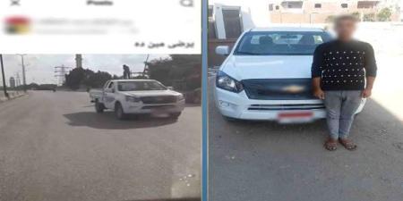 بيختصر الطريق.. ضبط سائق ربع نقل بتهمة السير عكس الاتجاه بالقليوبية - تواصل نيوز