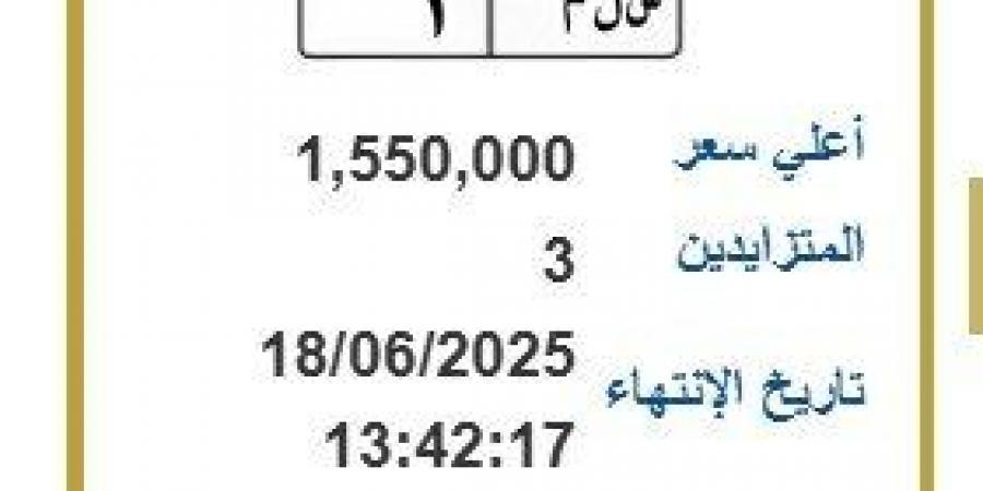 شاهد الان - «تخطت مليون ونصف».. المرور تطرح التزايد على لوحة سيارة مميزة - تواصل نيوز