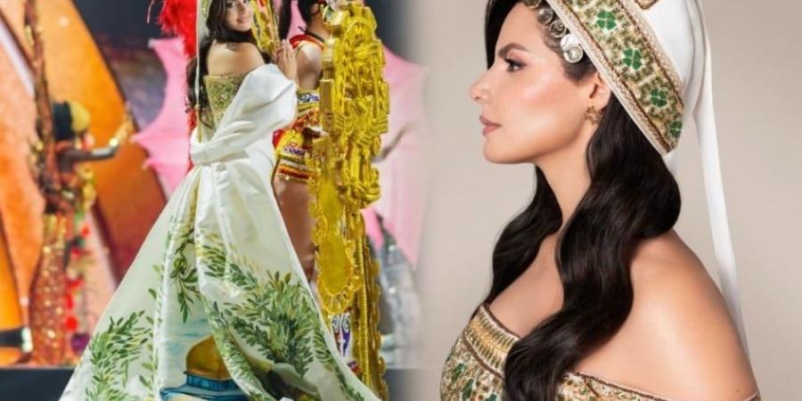 صور قبة الصخرة وكنيسة القيامة تزيّن فستان ملكة جمال فلسطين - تواصل نيوز