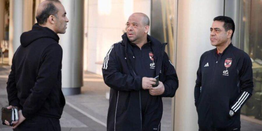 بعثة الأهلي تتوجه إلى ملعب مباراة الجيش الملكي - تواصل نيوز