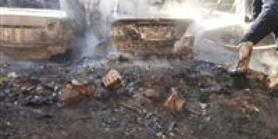 حريق ضخم يتسبب في تفحم 5 سيارات ببولاق الدكرور - تواصل نيوز