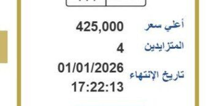 سعرها اقترب من نصف مليون جنيه.. مزايدة نارية على لوحة سيارة مميزة - تواصل نيوز