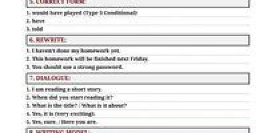 حل امتحان اللغة الإنجليزية للشهادة الإعدادية 2026 بمحافظة الجيزة.. راجع حلك صح ولا لا - تواصل نيوز