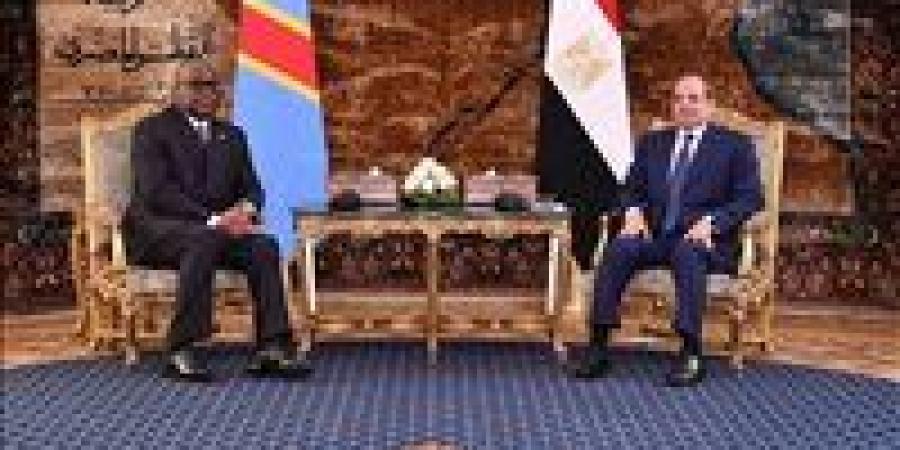 تفاصيل لقاء الرئيس السيسي ورئيس الكونغو الديمقراطية - تواصل نيوز
