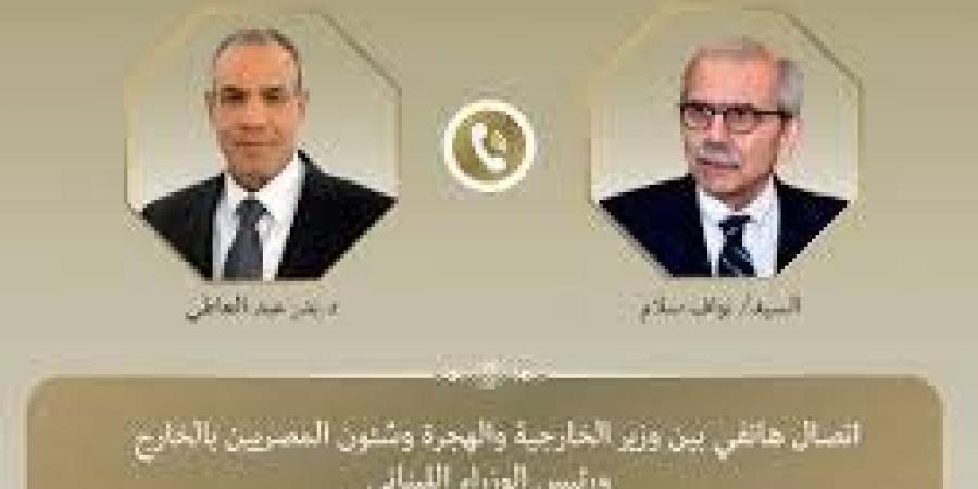 وزير الخارجية يؤكد لرئيس مجلس الوزراء اللبنانى وقوف القاهرة بجانب بيروت - تواصل نيوز