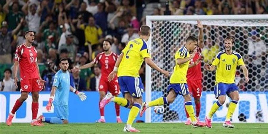 جيوكيريس يضيف الهدف الثالث لمنتخب السويد في شباك تونس - تواصل نيوز