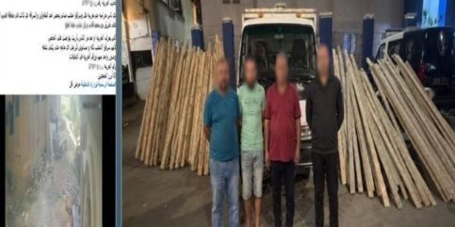 ضبط المتهمين بسرقة حمولة أخشاب بناء بسيارة ربع نقل بدمياط - تواصل نيوز