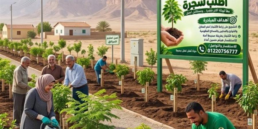 "اطلب شجرة"، مبادرة لبيئة أكثر خضرة ومستقبل أجمل بالوادي الجديد - تواصل نيوز