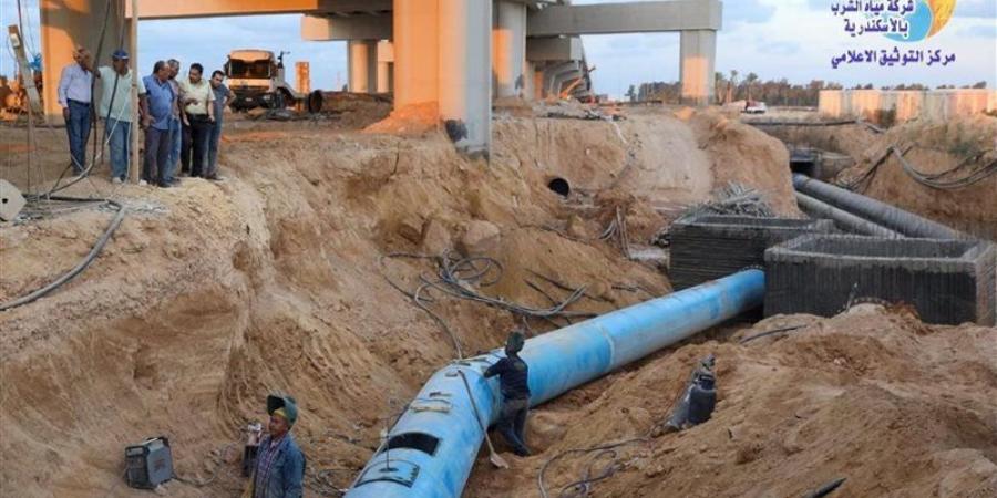 رئيس مياه الإسكندرية يتابع المرحلة الثانية من أعمال إزالة تعارضات القطار الكهربائي السريع - تواصل نيوز
