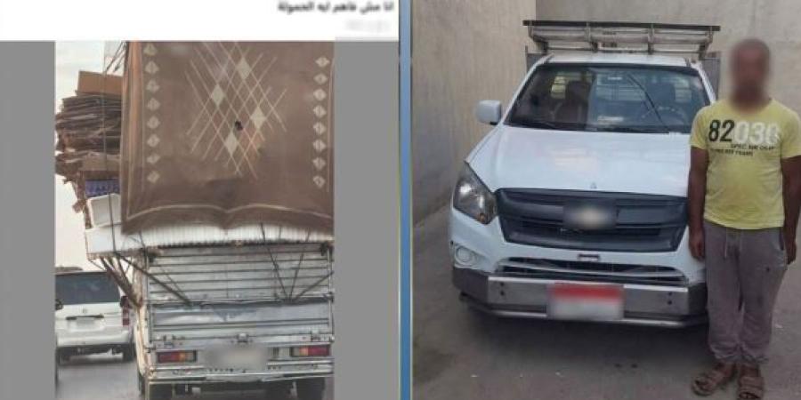 القبض على سائق «ربع نقل» بتهمة تحميل حمولة زائدة في الشرقية - تواصل نيوز