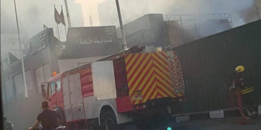 الداخلية تكشف تفاصيل حريق بواجهة قسم شرطة الأزبكية - تواصل نيوز