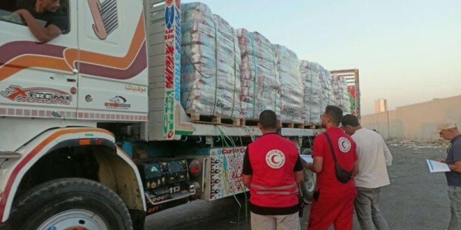 الهلال الأحمر المصري يطلق قافلة «زاد العزة 285» إلى غزة محملة بأكثر من 3 آلاف طن من المساعدات - تواصل نيوز