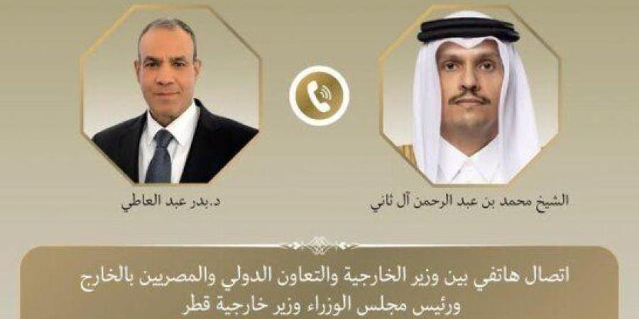 وزير الخارجية يبحث مع نظيره القطري العلاقات الثنائية والتطورات الإقليمية - تواصل نيوز