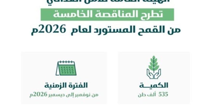 طرح المناقصة الخامسة في العام الحالي لاستيراد 535 ألف طن من القمح - تواصل نيوز