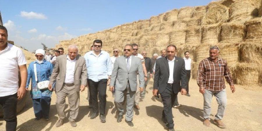 محافظ الشرقية يتفقد موقع تجميع قش الأرز بالجوسق لمواجهة السحابة السوداء - تواصل نيوز