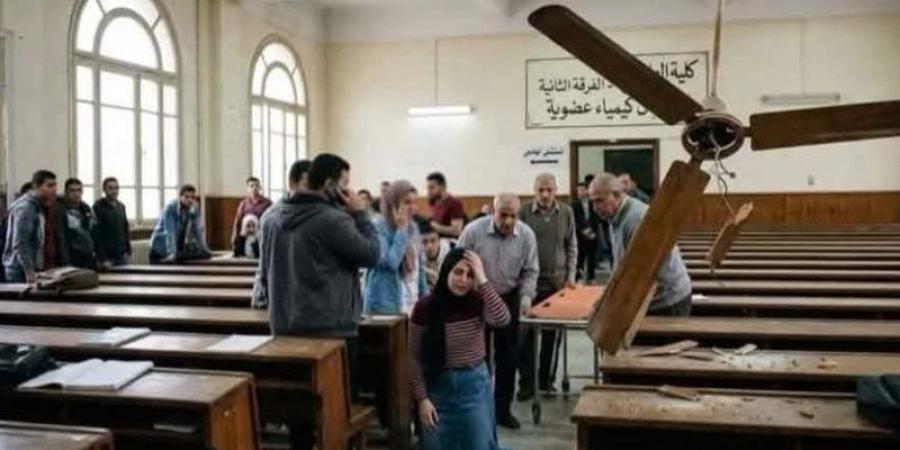 عيب صناعي بالمروحة، عميد علوم أسيوط يكشف حقيقة إصابة طالبة داخل مدرج الكلية - تواصل نيوز