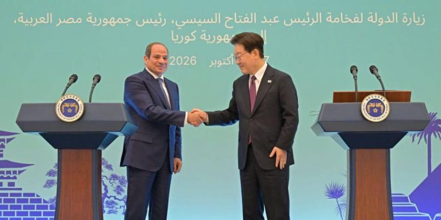 الرئيس السيسى: الارتقاء بالعلاقات مع كوريا الجنوبية للشراكة الاستراتيجية "صور" - تواصل نيوز