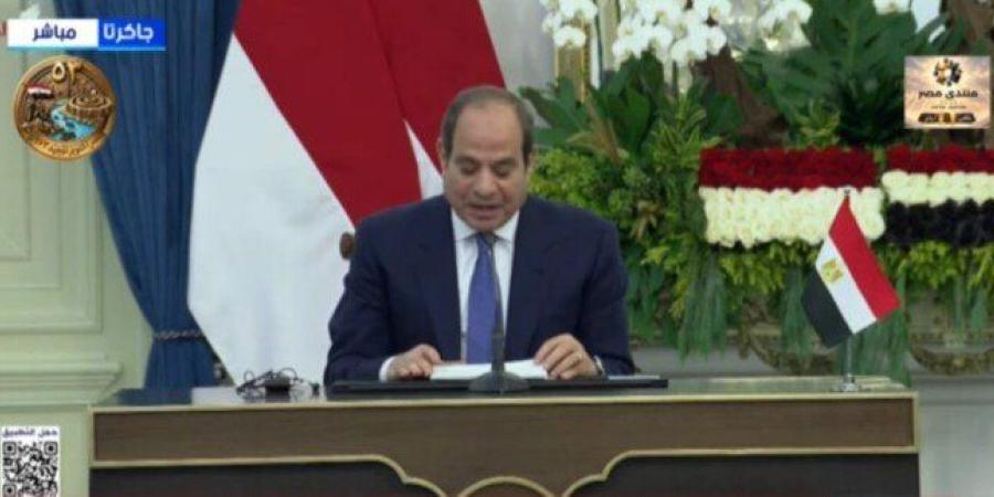 الرئيس السيسي: وقعنا نحو 20 اتفاقية ومذكرة تفاهم خلال الجولة الآسيوية مع 3 دول - تواصل نيوز