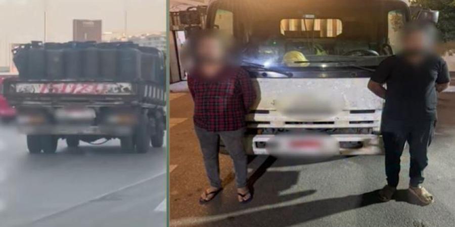 ملابسات واقعة تحميل أسطوانات غاز دون إحكام ربطها فوق سيارة في القاهرة - تواصل نيوز