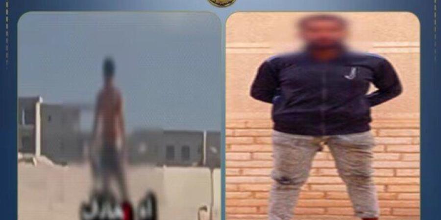 ضبط شخص يثير الرعب ويعتدى على السيارات بمرسى مطروح - تواصل نيوز
